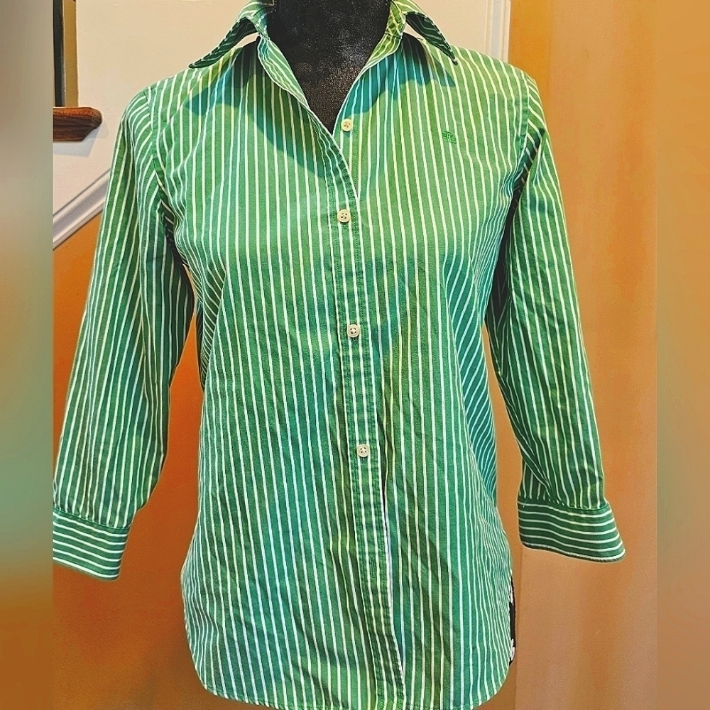 Lauren Ralph Lauren Non- Iron Oxford Button Down XS